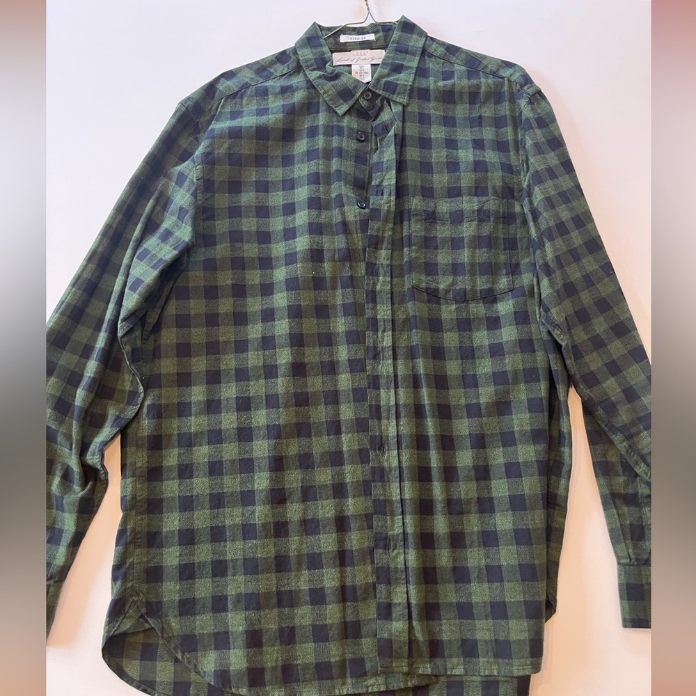 Men's Green Plaid Shirt